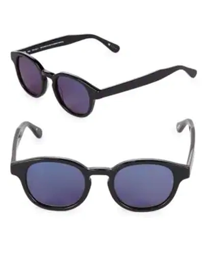 Shop Sunday Somewhere 47mm Kai Tinted Round Sunglasses In Blue