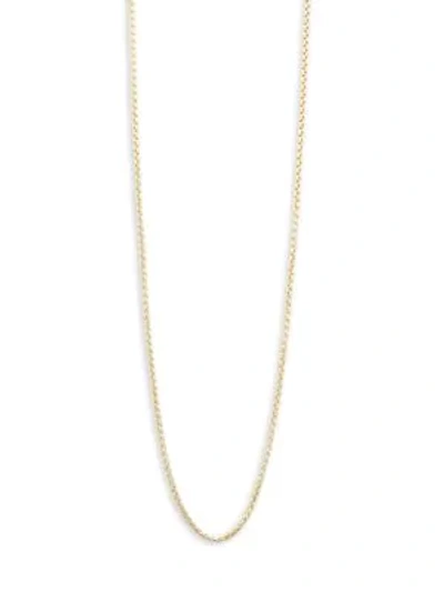 Shop Saks Fifth Avenue Women's 14k Yellow Gold Chain Necklace/18" X 1.7mm