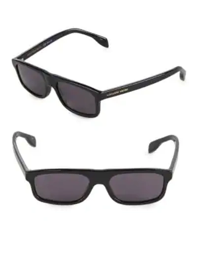 Shop Alexander Mcqueen 51mm Rectangle Sunglasses In Black