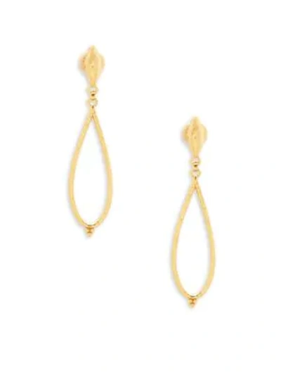 Shop Gurhan 22k Yellow Gold Drop Earrings In Silver