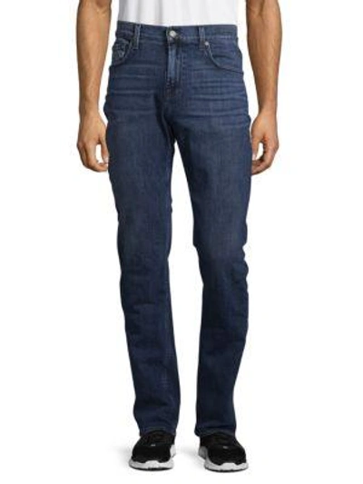 Shop 7 For All Mankind The Straight Faded Jeans In Keppler Sky