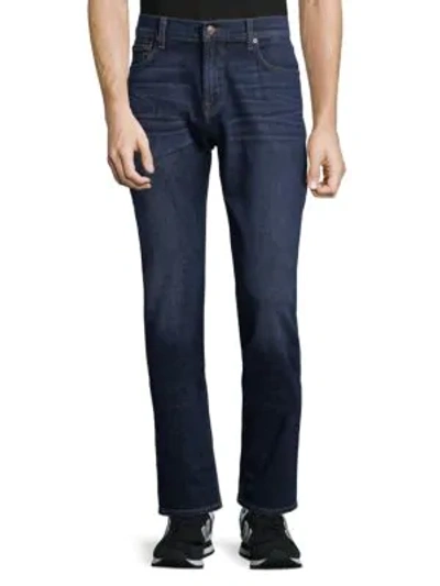 Shop 7 For All Mankind The Straight Faded Jeans In Tanum