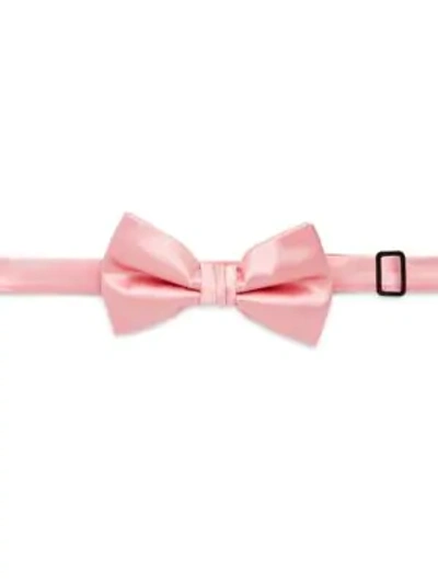 Shop Saks Fifth Avenue Solid Silk Bow Tie In Pink
