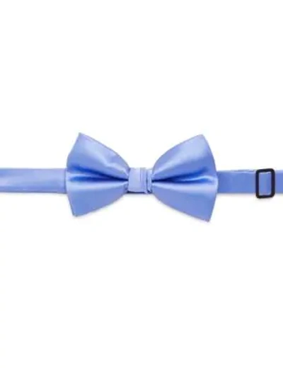 Shop Saks Fifth Avenue Men's Solid Silk Bow Tie In Light Blue