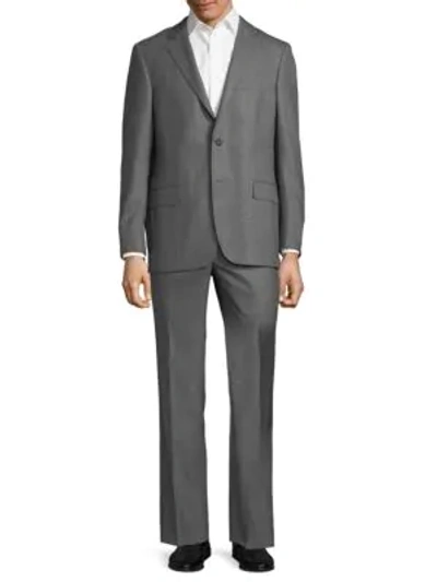 Shop Hickey Freeman Classic Fit Windowpane Wool Suit In Grey