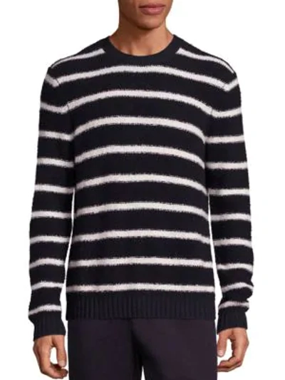 Shop Vince Wool Blend Textured Knit Sweater In Costal Pearl