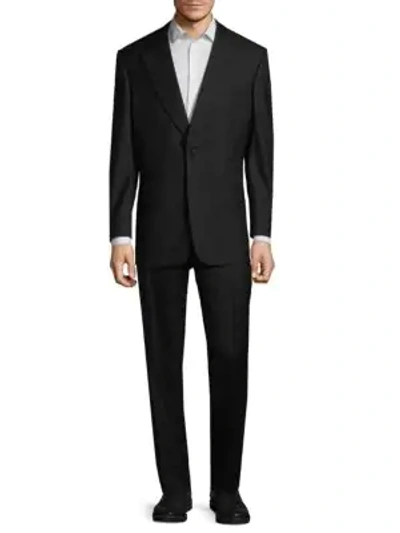 Shop Lutwyche Classic Wool Suit In Black