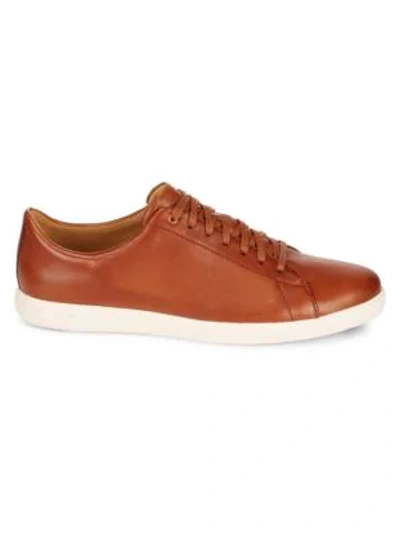 Shop Cole Haan Men's Grand Cross Court Lace-up Sneakers In Tan