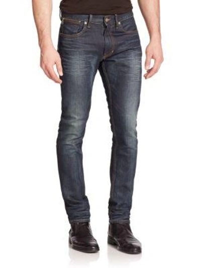 Shop Ralph Lauren Optic Spar Slim-fit Jeans In Indigo