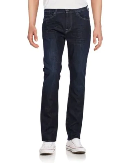 Shop 7 For All Mankind Slimmy Straight-leg Jeans In Paramount