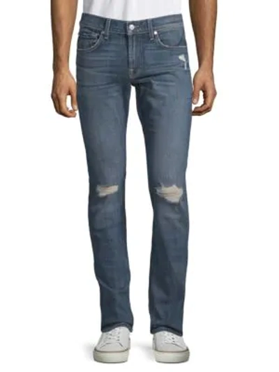 Shop 7 For All Mankind Paxtyn Distressed Jeans In Norwood
