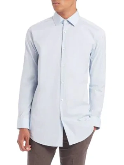 Shop Theory Cotton Button-down Shirt In Poles