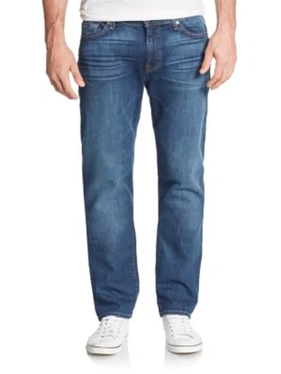 Shop 7 For All Mankind Slimmy Straight-leg Jeans In Dacre Street