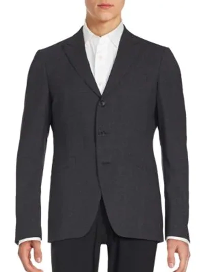 Shop John Varvatos Textured Wool Blazer In Chianti