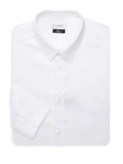 Shop Versace Button-front Dress Shirt In White