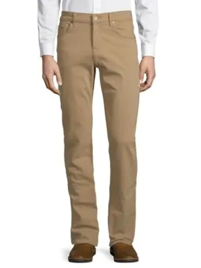 Shop 7 For All Mankind Slimmy Solid Jeans In Khaki