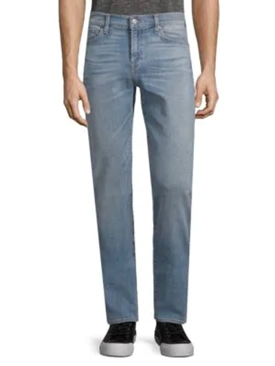 Shop 7 For All Mankind Slimmy Slim Straight Jean In Tidal Wave