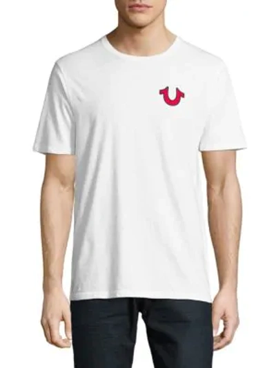 Shop True Religion Buddha Logo Cotton T-shirt In White