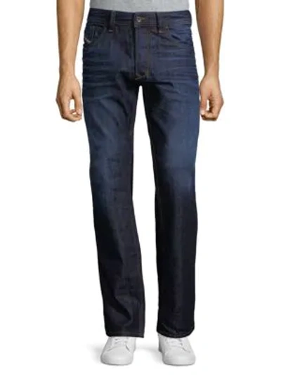 Shop Diesel Larkee Cotton Jeans In Denim