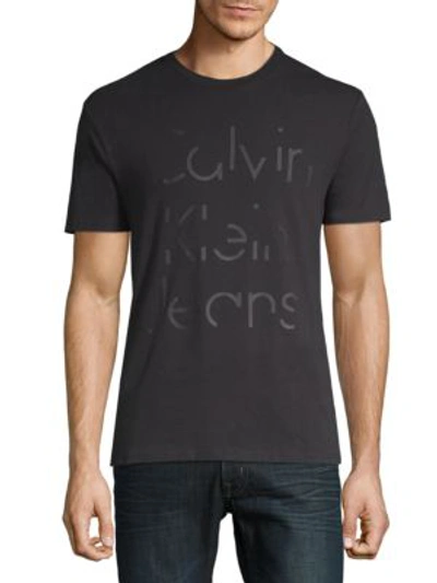Shop Calvin Klein Jeans Est.1978 Logo Tee In Black