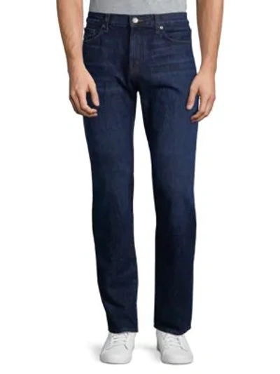 Shop J Brand Slim-fit Cotton Jeans In Dark Denim