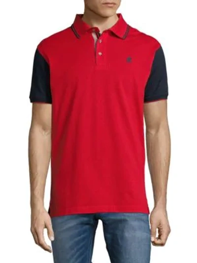 Shop Roberto Cavalli Short-sleeve Cotton Polo In Red