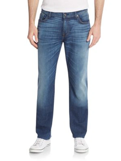 Shop 7 For All Mankind Straight-leg Jeans In Sky