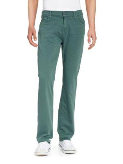 Shop 7 For All Mankind Slimmy Luxe Performance Slim Straight Jeans In Moss