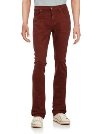 Shop 7 For All Mankind Slimmy Luxe Performance Slim Straight Jeans In Chianti