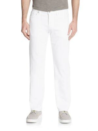 Shop 7 For All Mankind Standard Straight Leg Jeans In Beach White