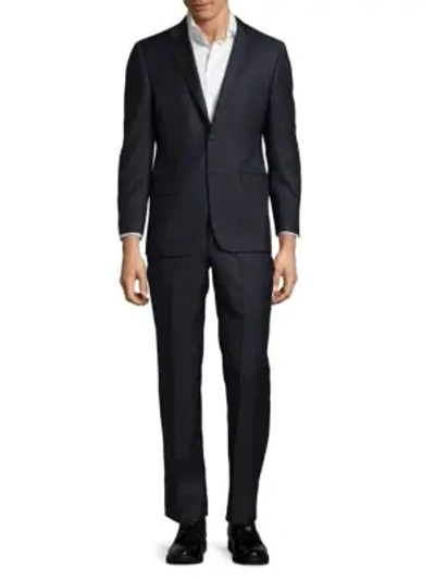 Shop Hickey Freeman Milburn Ii M Series Classic Fit Pinstripe Wool Suit In Navy