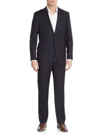 Shop Hickey Freeman Classic Fit Tonal Striped Wool Suit In Navy