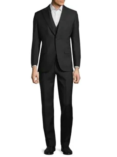 Shop Brioni Classic Suit In Dark Brown