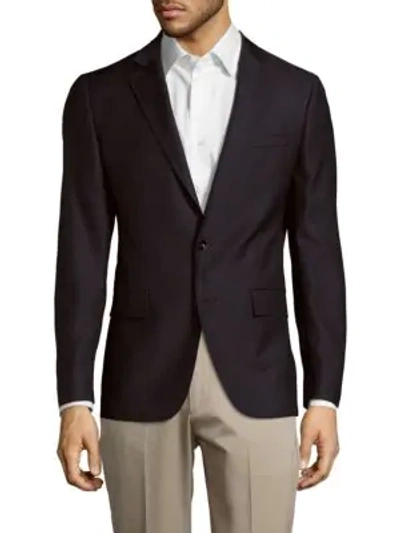 Shop Michael Kors Wool-blend Blazer In Navy