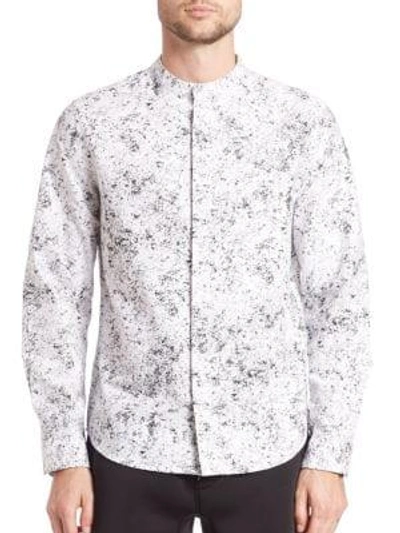 Shop Madison Supply Long Sleeve Printed Shirt In White Print