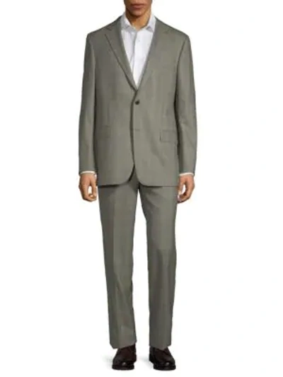 Shop Hickey Freeman 2-piece Wool Check Suit In Grey