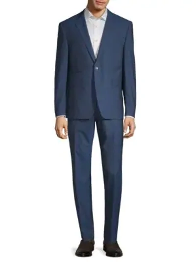 Shop Vince Camuto Classic Wool Suit In Blue