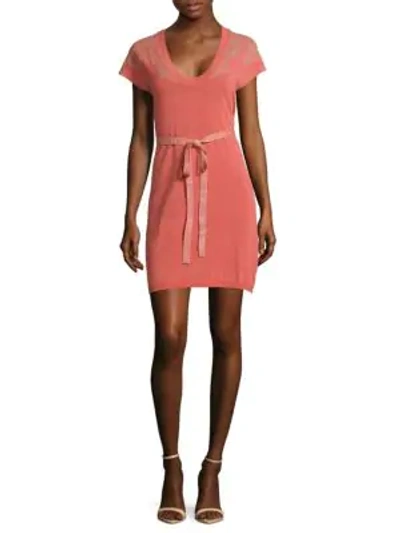 Shop Zadig & Voltaire Rimo Cny Knit Dress In Pink