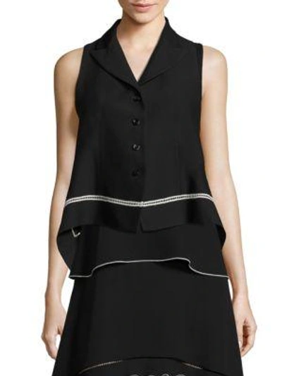 Shop Derek Lam Lace Vest In Black