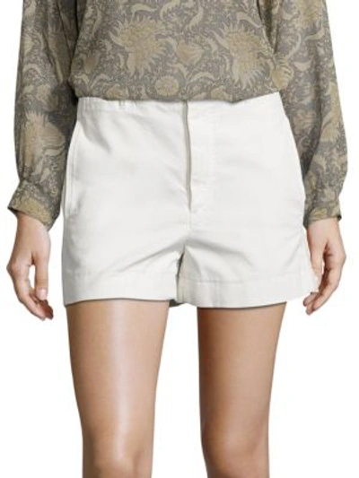 Shop Vince Solid Utility Shorts In White