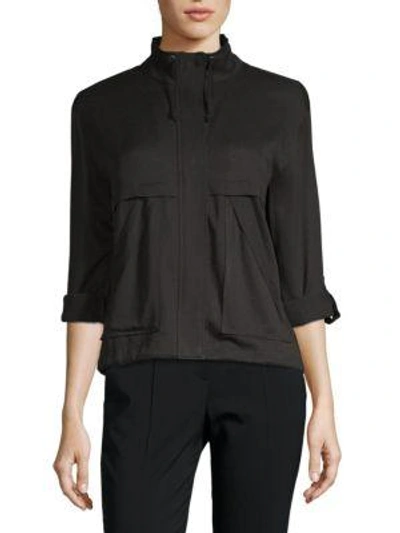 Shop Bb Dakota Cindi Full-zip Jacket In Black