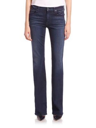 Shop 7 For All Mankind Kimmie Slim Illusion Luxe Bootcut Jeans In Luxe Rich Blue