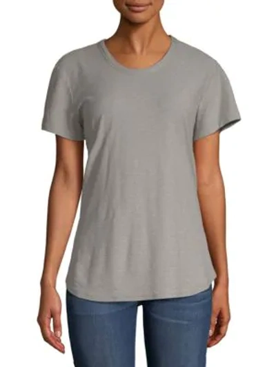 Shop James Perse Crewneck Cotton Modal T-shirt In Shadow