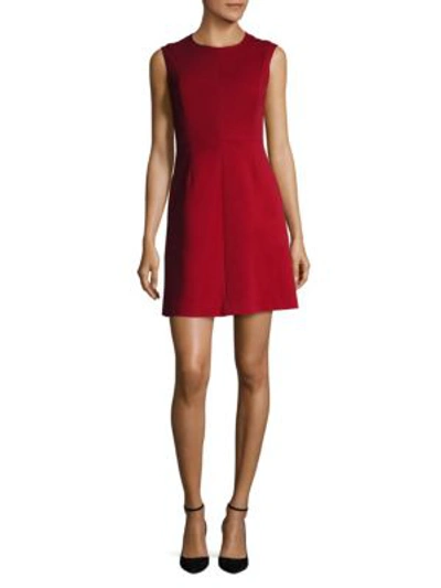 Shop Diane Von Furstenberg Sleeveless Shift Dress In Red Desire