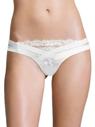 Shop La Perla Donna Slip-on Panty In White