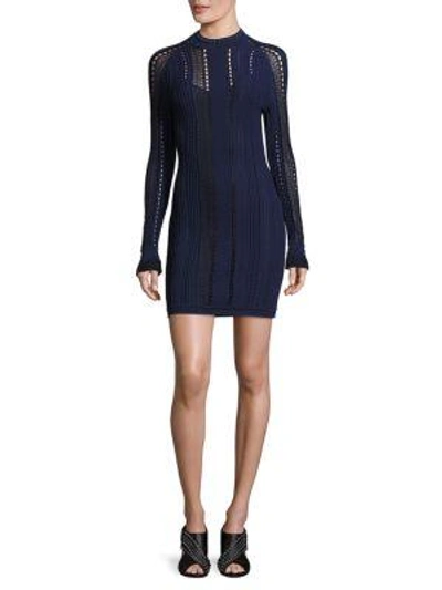 Shop 3.1 Phillip Lim / フィリップ リム Pointelle Knit Dress In Midnight Blue