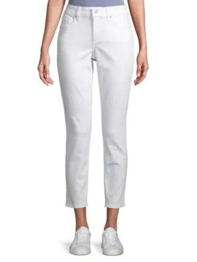 Shop Nydj Alina Ankle-length Jeans In Endless White