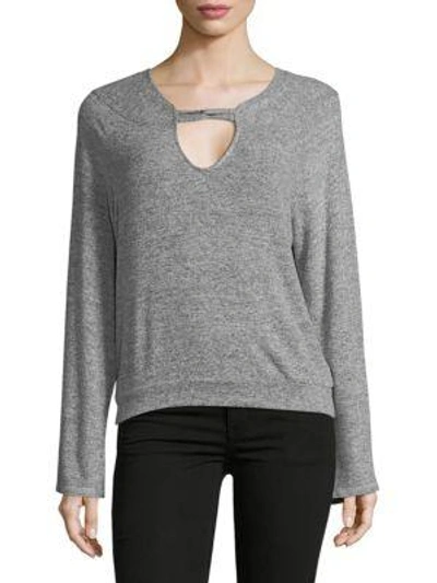 Shop Project Social T Loop Velvet Sweatshirt In Grey