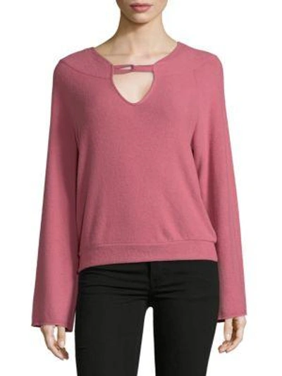 Shop Project Social T Loop Velvet Sweatshirt In Velvet Blush