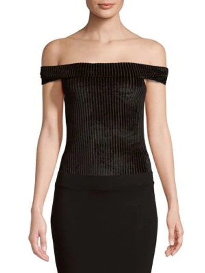 Shop Minkpink Off-the-shoulder Bodysuit In Black